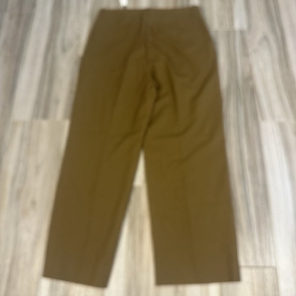NWT Banana Republic Wool Straight 16 Pants Brown Tailored Career Minimalist - Picture 2 of 10